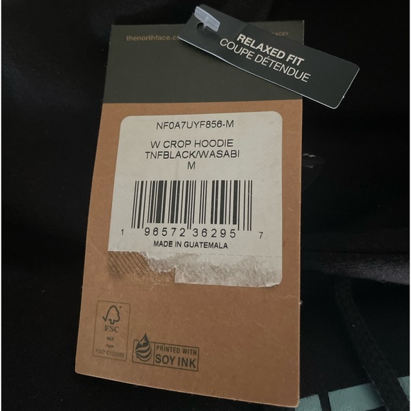 New The North Face Relaxed Fit Cropped Hoodie Ladies Medium - Picture 3 of 4